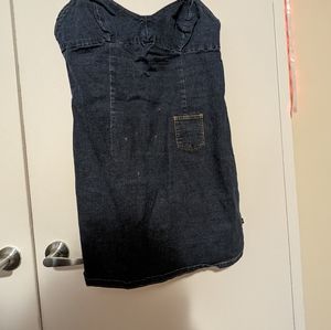Stretchy denim dress XL